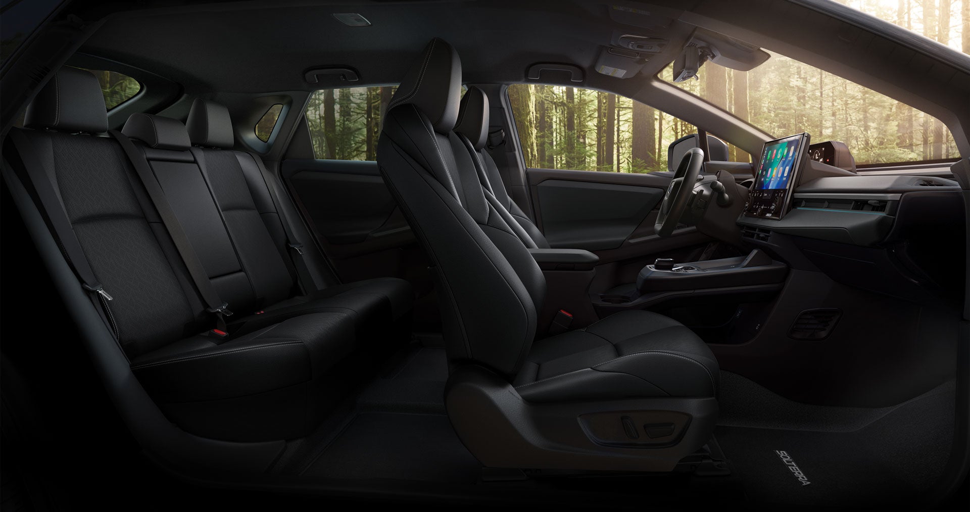 2027 Subaru Solterra Limited Shown in Black StarTex